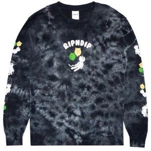 RIP N DIP Tie-Dye Long Sleeve Graphic T-Shirt!